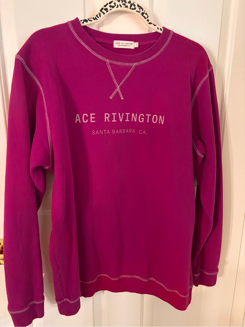 Men's Crewneck Sweatshirt in Magenta
